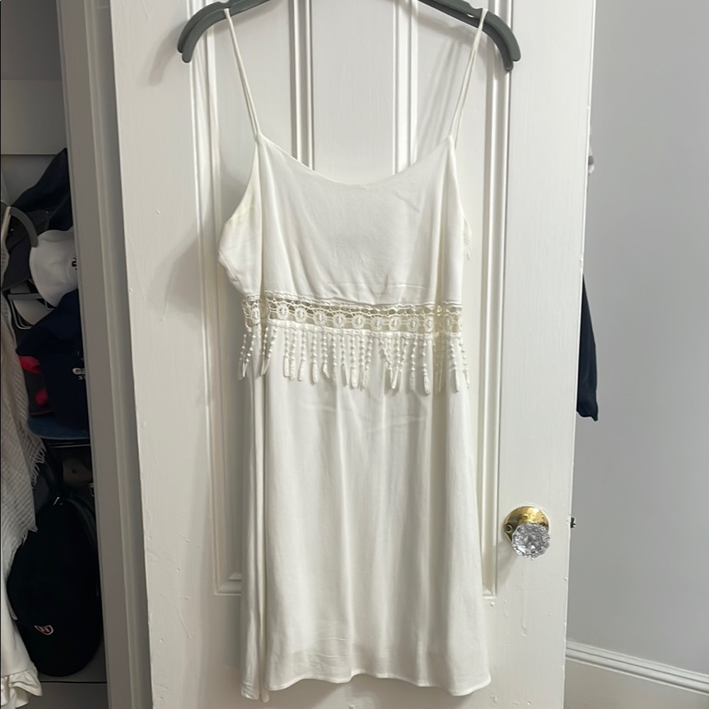 Honey Punch Ivory Textured Dress